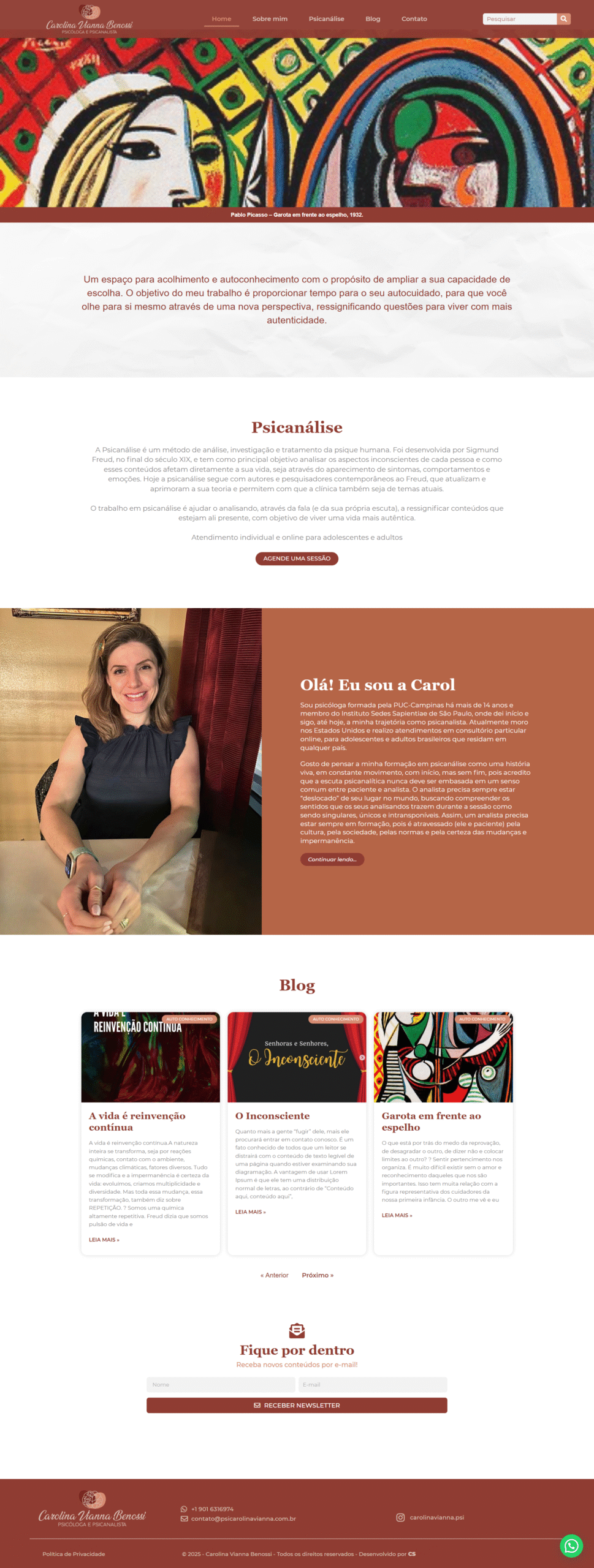 CS Agencia de marketing criação de sites em Paulínia site para psicóloga